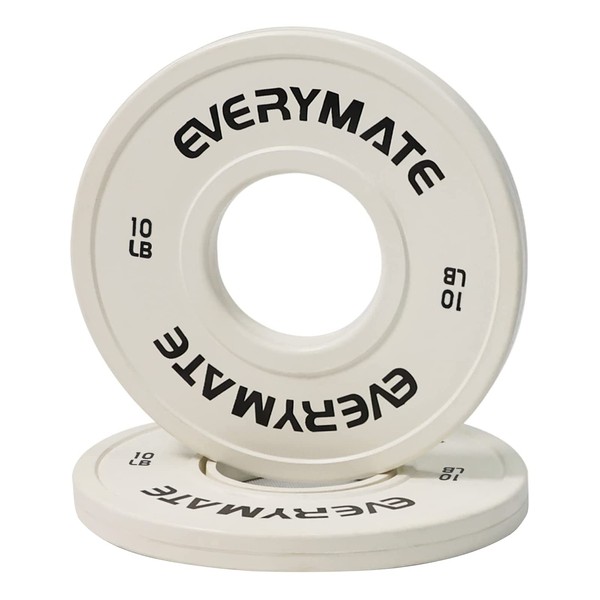 EVERYMATE Change Weight Plates 10LB Fractional Plate Olympic Bumper Plates
