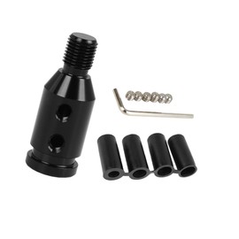 Hihaha M12x1.25 Car Black Gear Shift Knob Adapter for Non Threaded Shifter Durable Material