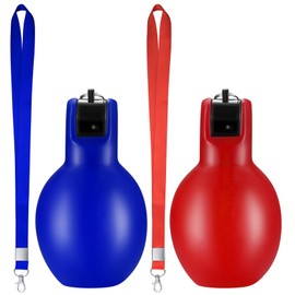 Pack of 2 Hand Whistles, Sports Whistle, Hand Whistle, Sports Loud Hand Horn, Hand Squeeze Whistles with Lanyard Trainer Whistle for Referees, Sports Teachers, Dog Trainer, Trainer Accessories
