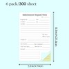 Generic 300 Sets Maintenance Request Forms, 3 Part Carbonless, 6