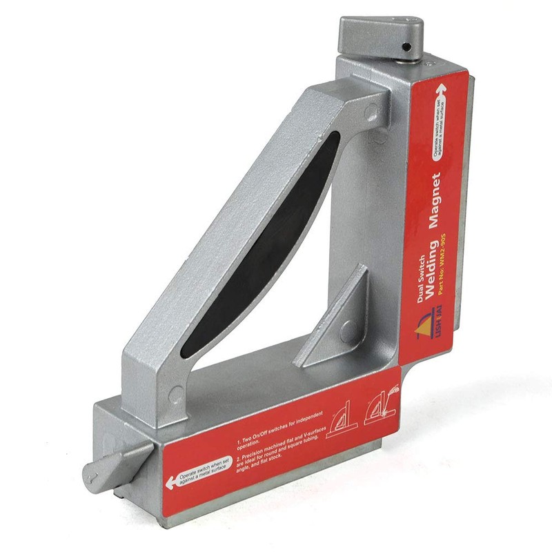 LISHUAI Double Switch Neodymium Welding Magnets,Strong NdFeB Magnetic Clamp,Magnet Holder