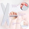 12 Pcs Nail Files Double Sided 100/180 Grit Half Moon