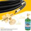 YHXGLJDKA 1LB Brass Propane Needle Control Valve, Disposable Adjustable Pressure