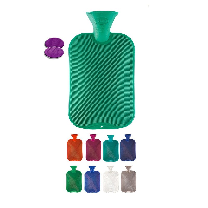 Fashy Hot Water Bottle Classic Assorted Colors - Made in