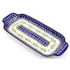 Polish Pottery Bread Tray - Timeless Daisy Delight Pattern -