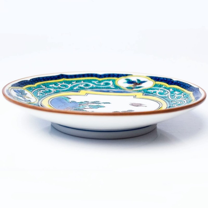 九谷焼 Beautiful Collection No8 Patina 九谷色絵壺花鳥図 (Dishes Placket with)