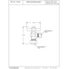 Westbrass D105BX-07 1/4-Turn Cross Handle Angle Stop Shut Off Valve,