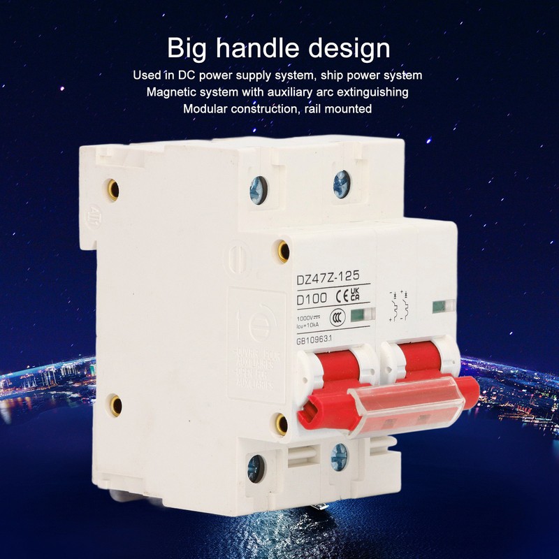 DC Circuit Breaker 2P DZ47Z 125 100A DIN Rail Miniature