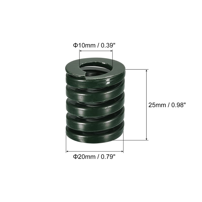 sourcing map 3D Printer Compression Spring 20 mm Outer Diameter