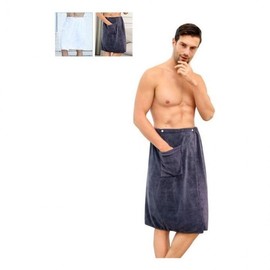 Half Men's Travel Towel Towel Shower Gown Bath Skirt Homewear Band Skirt towel white