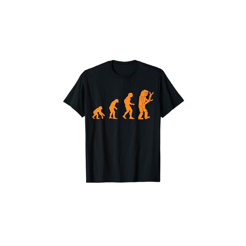 Funny Nerdy Robot Evolution Computer Robotics Geek Gift T-Shirt