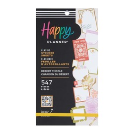 Happy Planner Sticker Pack for Calendars, Journals, and Planners, Easy-Peel Stickers and Scrapbook Accessories, Desert Thistle Theme, Classic Size, 30 Sheets, 547 Total Stickers