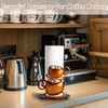 Standing Paper Towel Roll Holder Countertop for Coffee Lovers Women