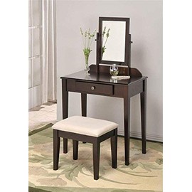 ADF Espresso Space Saver Wood Vanity Set