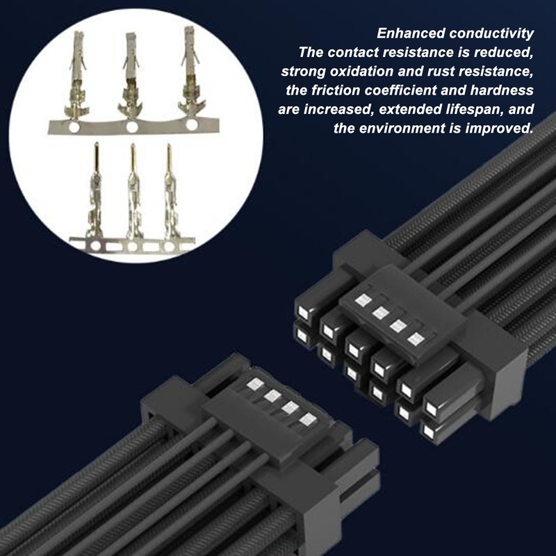 PCIE 5.0 GPU Power Supply Cable Fire Resistant 12+4Pin to