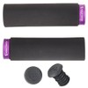 WOLFTOOTH Lock-On Fat Paw Grip - Black Grip with Ultraviolet