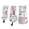 4Pcs UK Flag Print Golf Club Head Cover PU Golf