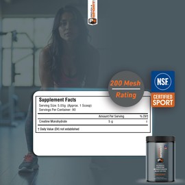 Proven4 Sport Proven4 Creatine Monohydrate Micronized Powder - NSF Certified for Sport? Supports Muscle Strength, Performance & Recovery from Exercise, Unflavored 16 Oz - 90 Servings
