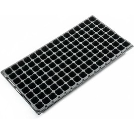 Qianly Semillero de Alveolos Material Grueso Bandeja de Celdas para Plántulas Multifuncional Equipamiento Agrícola para Agricultores, Estación de Crecimiento, 100G, 128 Agujeros
