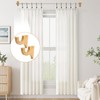 2 Pack Wooden Curtain Rod Brackets Multipurpose Curtain Rod Holders