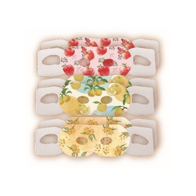 Honyaradou Nagara Warm Eye Mask Golden Osmanthus, Yuzu, Apple Assorted
