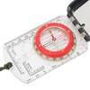 Multifunctional Plastic Compass with Scales Portable Gradiometer Magnifying Glass LED