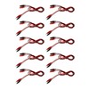10Pcs Electrical Alligator Clip Dual Ended Alligator Clamps Test Leads