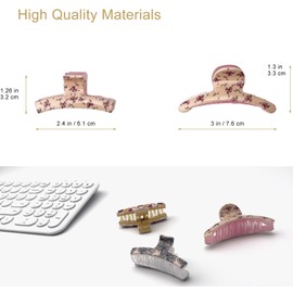 Phenel Small Hair Jaw Claw Clips, Set of 8 - Fashion Durable Styling Women Hair Accessories