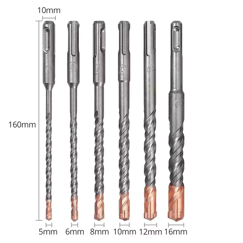 SDS Plus Masonry Drill Bit Set for Concrete, Brick &
