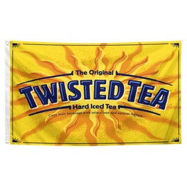 Twisted Tea Flag Funny Flags 3x5 Ft for Room College Dorm Bedroom Man Cave Wall Decor Outdoor Indoor Flag