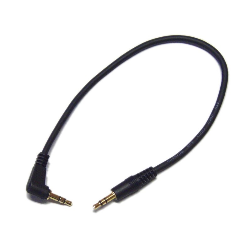 φ3.5mm Stereo Mini Plug Cable, 11.8 inches (30 cm) (Large-Straight