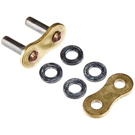 RK Racing Chain BL52GXW-12 Cadena de Anillo XW de 12 eslabones con Enlace de conexión, Color Negro y Dorado, Remache - Estilo, Dorado, Rivet-Type Conn