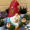 Mood Lab Garden Gnome - Funny Zen Hippie Gnome Figurine