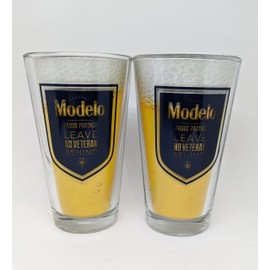 Modelo Salute To Veterans Pint Glasses - Set of 2