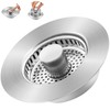 Telsitine Upgraded 3-in-1 Kitchen Sink Drain Strainer, 304 Stainless Steel