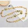 New Year Metallic Beads Star Necklaces Gold Silver Black for