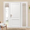 HOMEIDEAS Blackout Linen Sidelight Curtains for Front Door, Side Door