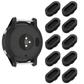 Vancle 10 Stück Silikon Staubstecker für Vivoactive 6/5/4/4s/3,Fenix 8/7/7S/7X/6/6S/6X/5/5S/5X, Venu 3/3s/2, Instinct 3/2, Epix 2 Pro, Staubschutz Stöpsel für Ladeanschluss