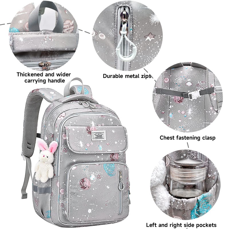 ZYUPHY School Backpack Girls Boys 3-6 Class Children's Backpack Primary