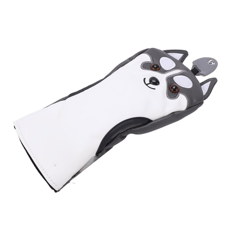 Dog Shaped Golf Wood Head Covers Waterproof Sunscreen PU Club