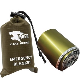 TIGER Military Color Emergency Seat with Dedicated Pouch Evacuation Blanket Emergency Blanket
