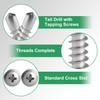 Self Tapping Screw, 410 Stainless Steel Drilling Screw M4.2 *