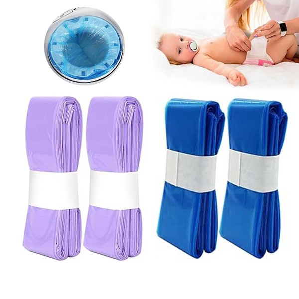 VONJUMA Pack of 4 Nappy Bin Refill Cassettes Excellent Sealing