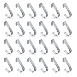 KINNAN 24-Pack 1-3/8'' Galvanized Steel Gate Clips for Chain Link Fence and Kennel Panels Clip Bands, Chain Link Fence Latch Hardware,Fits 1-3/8" OD Pipe,Durable Fence Parts, Easy to use