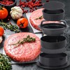 GLDFYYDS Cast Iron Burger Press Set, Compact Meat Press with