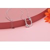 Collar con colgante de plata de ley con diseño de