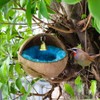2 Pcs Natural Coconut Shell Bird Nest House Bed Breeding