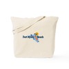 CafePress Fort Myers Map Design. Tote Bag Reusable Natural Beige