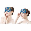 Vnwoalu Magnolia Flowers Bird Sleep Eye Mask Watercolor Bouquets Summer