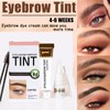 Eyelash Tint,Light Brown Eyelash&Eyebrow Kit,Eyebrow Shaping Kit,Natural Eye Brow Tint